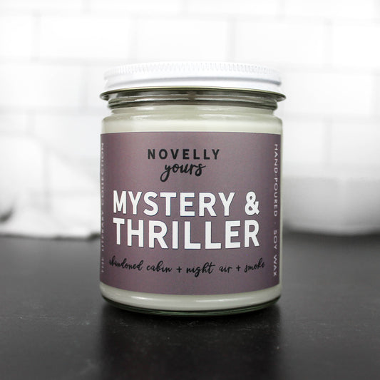 mystery and thriller candle