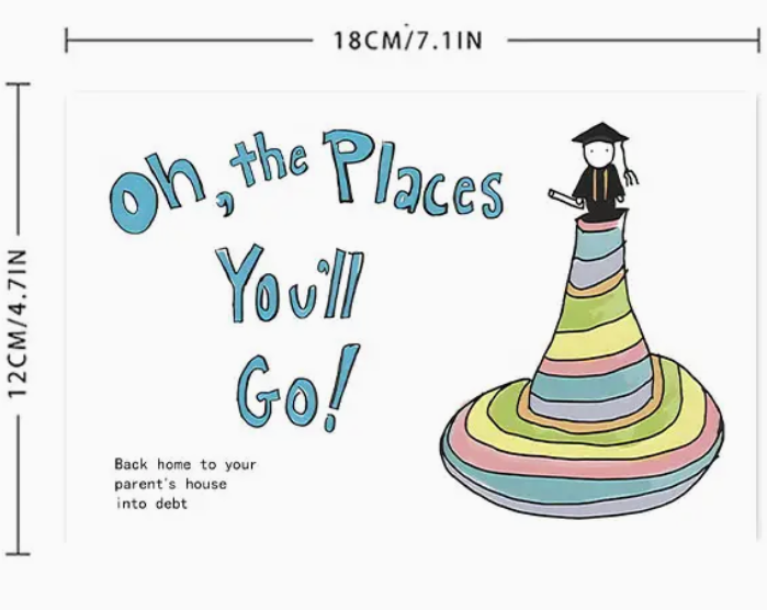 Oh, the Places You'll Go Graduation Card The Burrow Bookstore Oh, the Places You'll Go Graduation Card The Burrow Bookstore