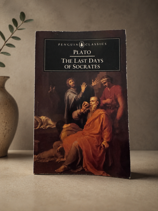 1969 Penguin Classics edition of The Last Days of Socrates by Plato in good to fair used condition