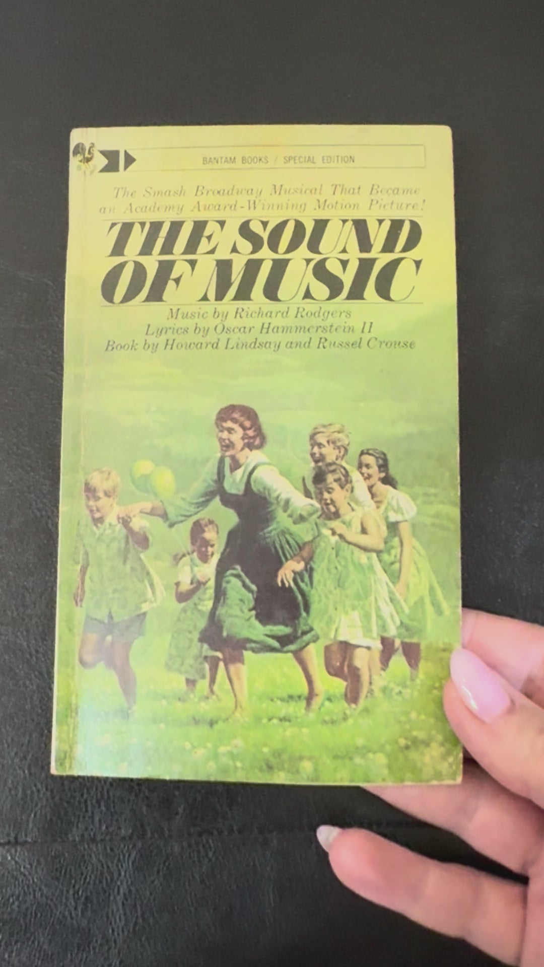 Vintage Bantam Special Edition paperback of The Sound of Music featuring artwork inspired by the famous musical and film