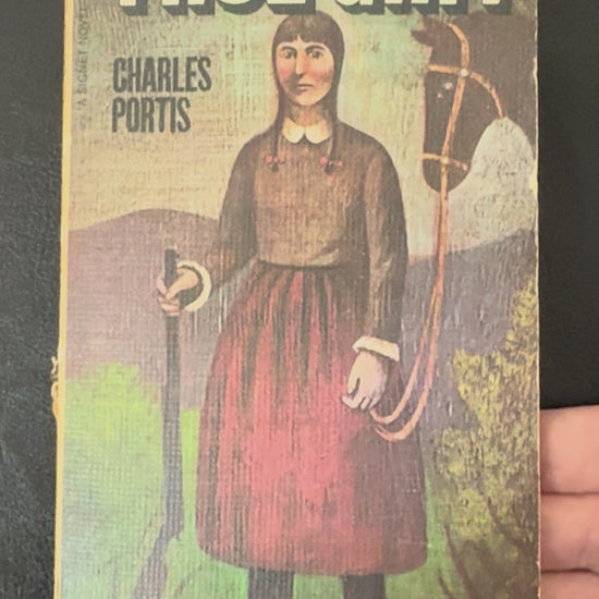 Vintage 1969 first Signet printing of True Grit by Charles Portis featuring original Western cover artwork