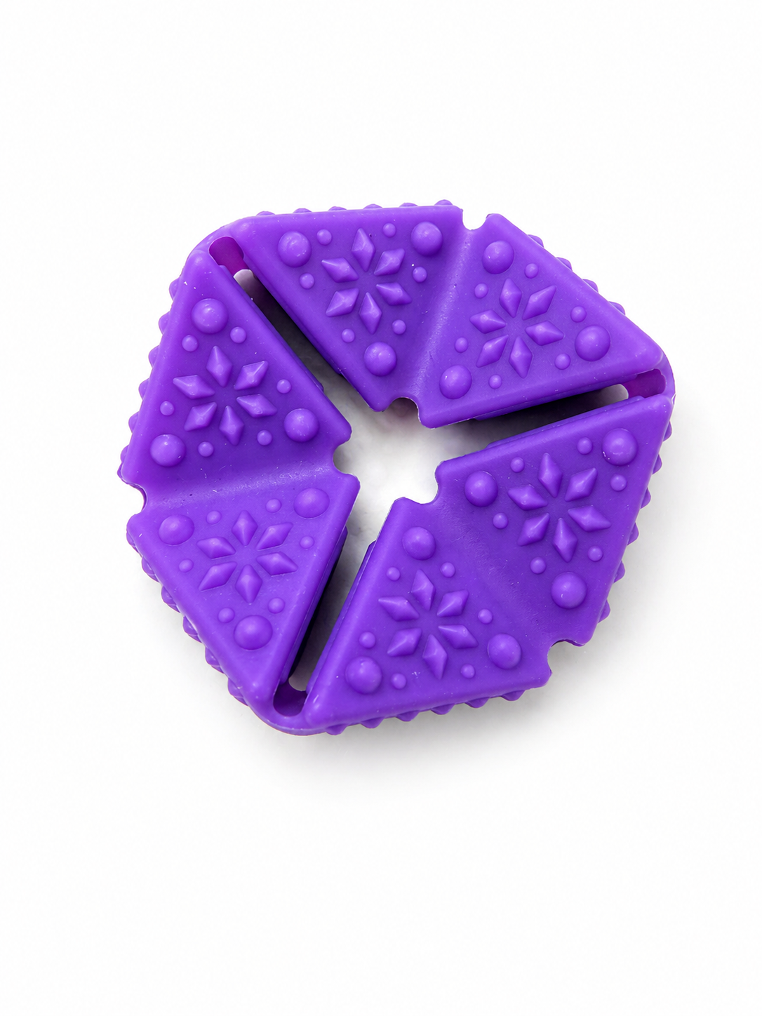 Purple sensory fidget toy with raised texture for tactile stimulation