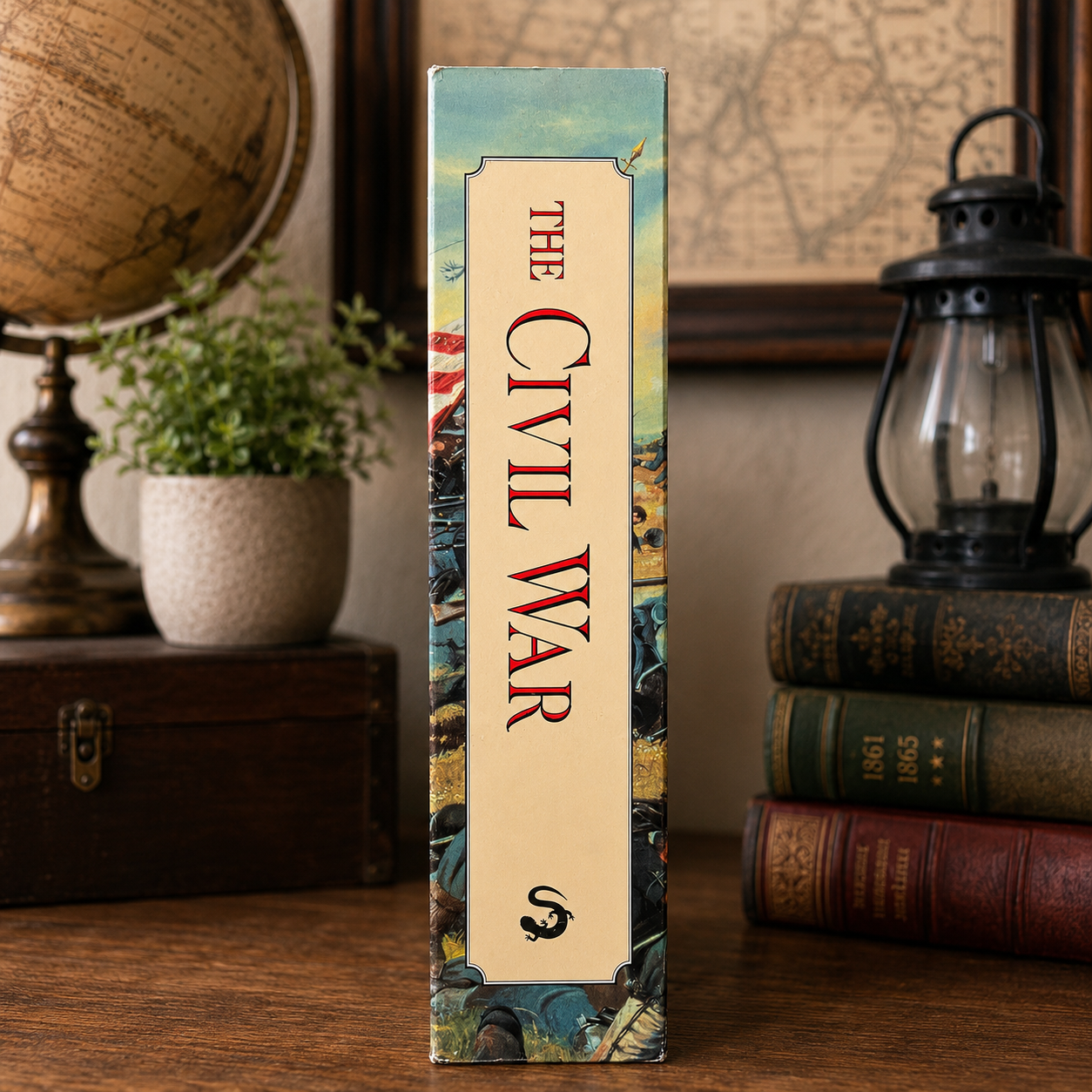 Spine of the Rebels & Yankees The Civil War slipcase.