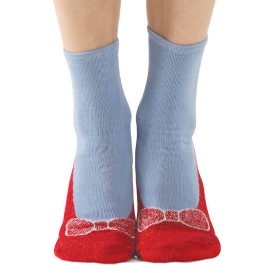 Socks, Women's: Red Slipper