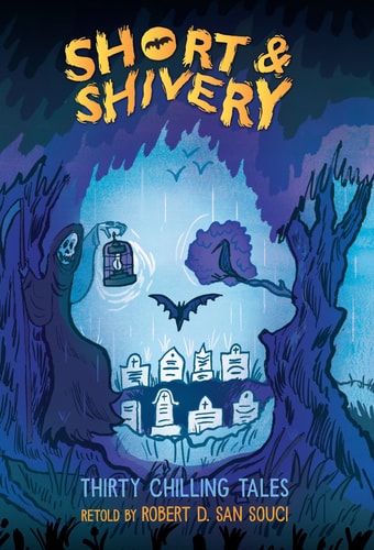 Book cover of 'Short & Shivery' with a spooky scene and text.