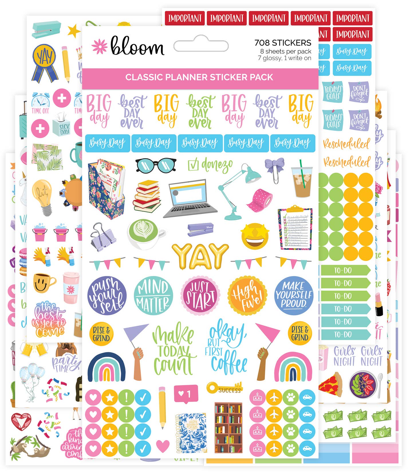 Sticker Pack for Planners: 708 Classic Stickers for Planning