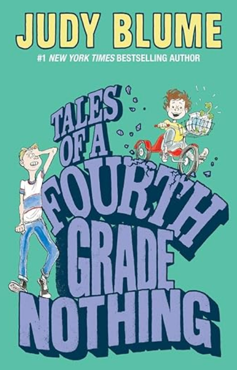 Paperback copy of Judy Blume’s Tales of a Fourth Grade Nothing in new condition, a classic children’s novel.