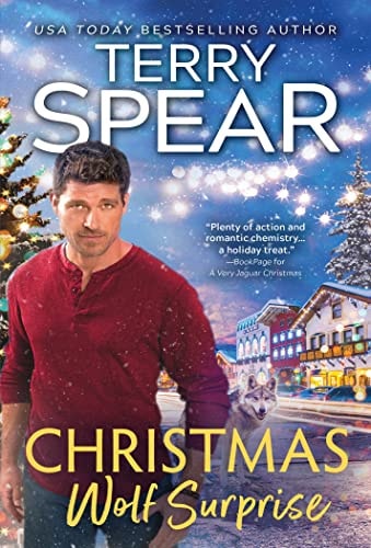 Cover of Christmas Wolf Surprise by Terry Spear, a paranormal holiday romance featuring werewolves, winter romance, and Christmas magic