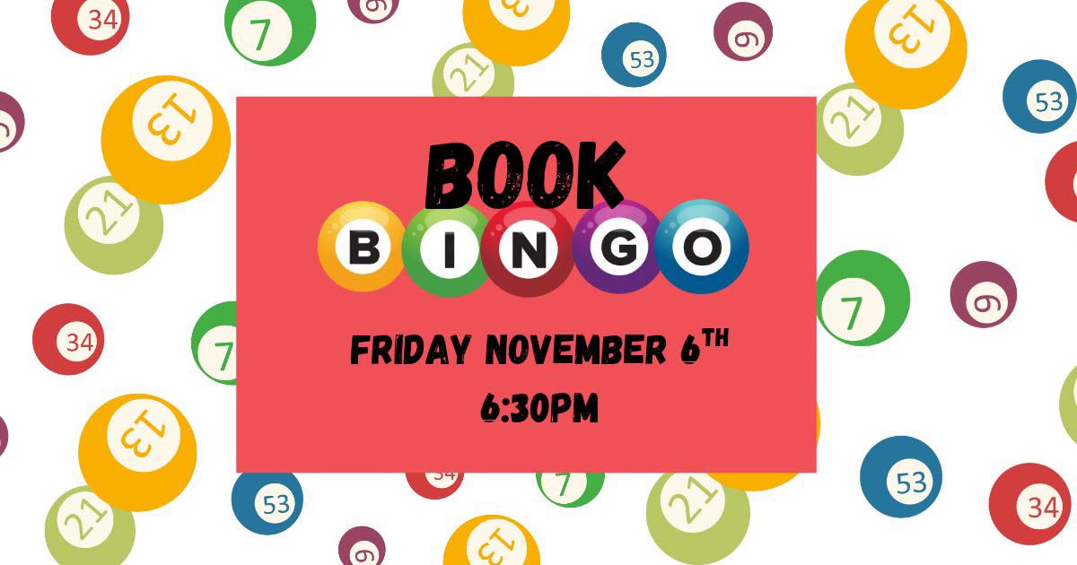 Book Bingo Night at The Burrow Bookstore on Friday November 6 2026 at 6:30 PM