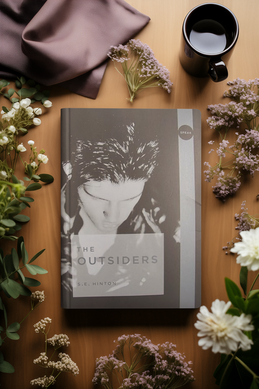 Paperback copy of S.E. Hinton’s The Outsiders in excellent used condition, a classic young adult novel.