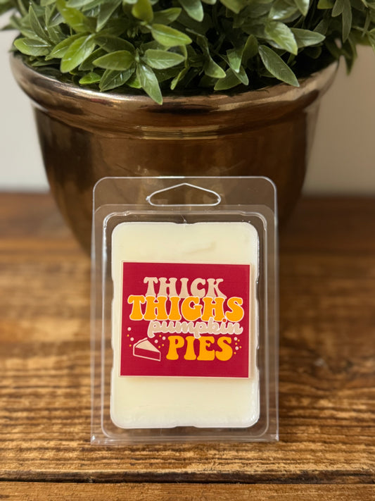 Wax Melts, Hand-Poured Soy: Thick Thighs Pumpkin Pies Thanksgiving Melts