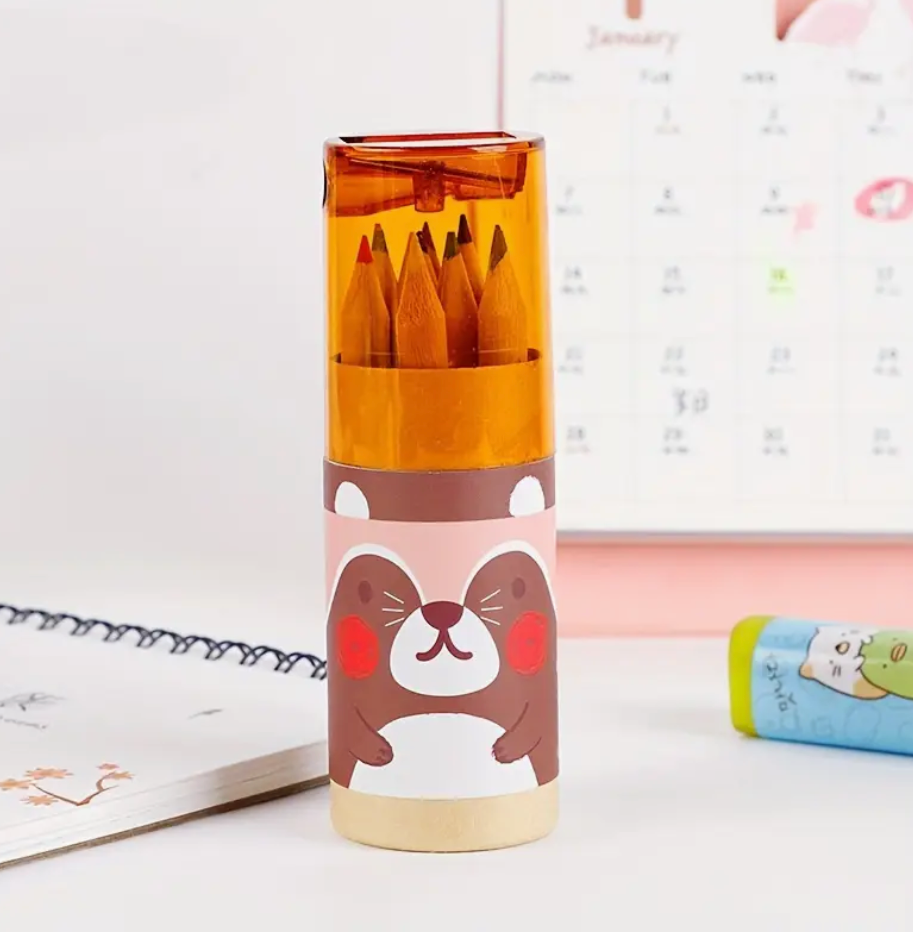 Travel-Sized Colored Pencils for Kids