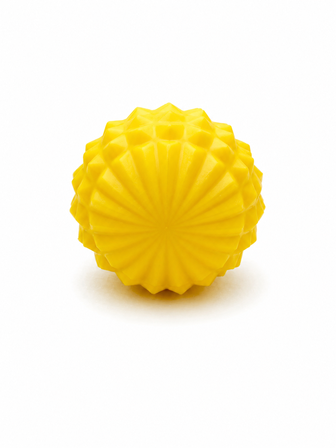 Yellow textured fidget ring with layered pattern for sensory play